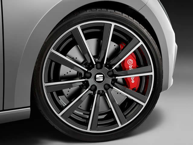Sada brzd Brembo (Performance Pack) brzdová čelist červená